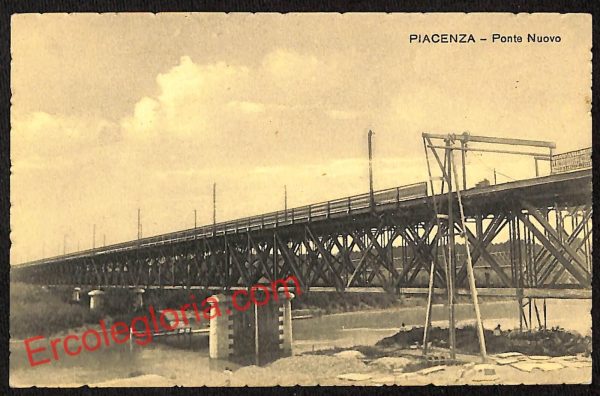 ah7442 - CARTOLINA D'EPOCA - Piacenza Città - Ponte Nuovo