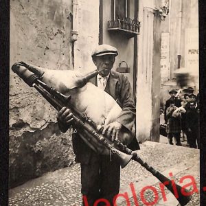 ah5059 - CARTOLINA D'EPOCA - Palermo Città - Lo Zampognaro