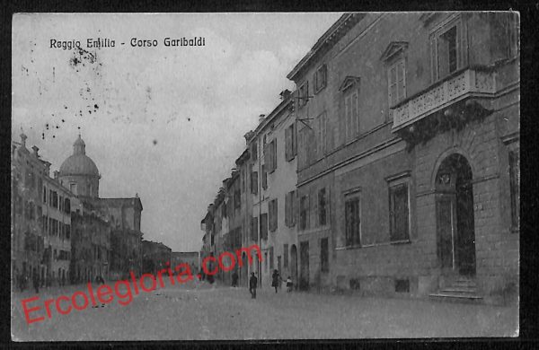 ah9717 - CARTOLINA D'EPOCA - Reggio Emilia Città - Corso Garibaldi