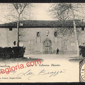 ah9719 - CARTOLINA D'EPOCA - Reggio Emilia Città - Casa di Lodovico Ariosto