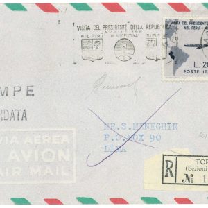 P2633 - ITALIA GRONCHI ROSA RICOPERTO, 6.4.1961, RARA!!
