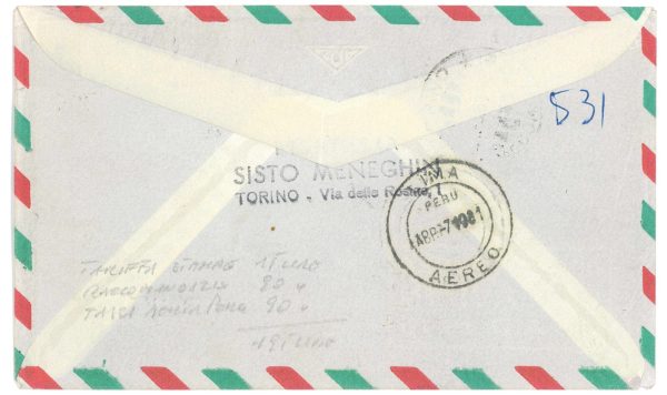 P2633 - ITALIA GRONCHI ROSA RICOPERTO, 6.4.1961, RARA!! - immagine 2
