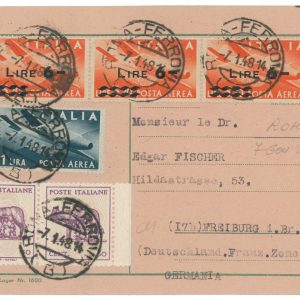 P2634 - ITALIA , LUOGOTENENZA MISTA CON PA DEMOCRATICA, 7.1.1948