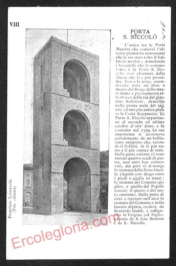 ae6434 - CARTOLINA D'EPOCA -  Firenze  Città - Porta S. Niccolò