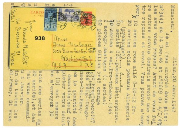 P2639 - ITALIA REPUBBLICA, CARTOLINA POSTALE LIRE, 3 C/ AFFRANCATURA AGGIUNTA - immagine 2