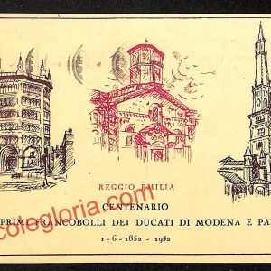 ah9726 - CARTOLINA D'EPOCA - Reggio Emilia Città - Esposizione Filatelica