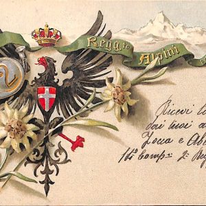 ac6789 - CARTOLINA D'EPOCA - REGGIMENTALI - Alpini  1908