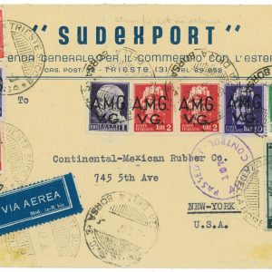P2642 - ITALIA AMGVG, LETTERA COMMERCIALE AFFRANCATA PER L., 77,