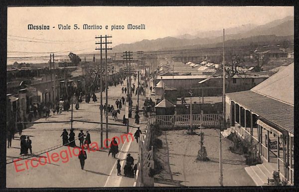 ag8615 - CARTOLINA D'EPOCA - Messina Città - Viale San Martino
