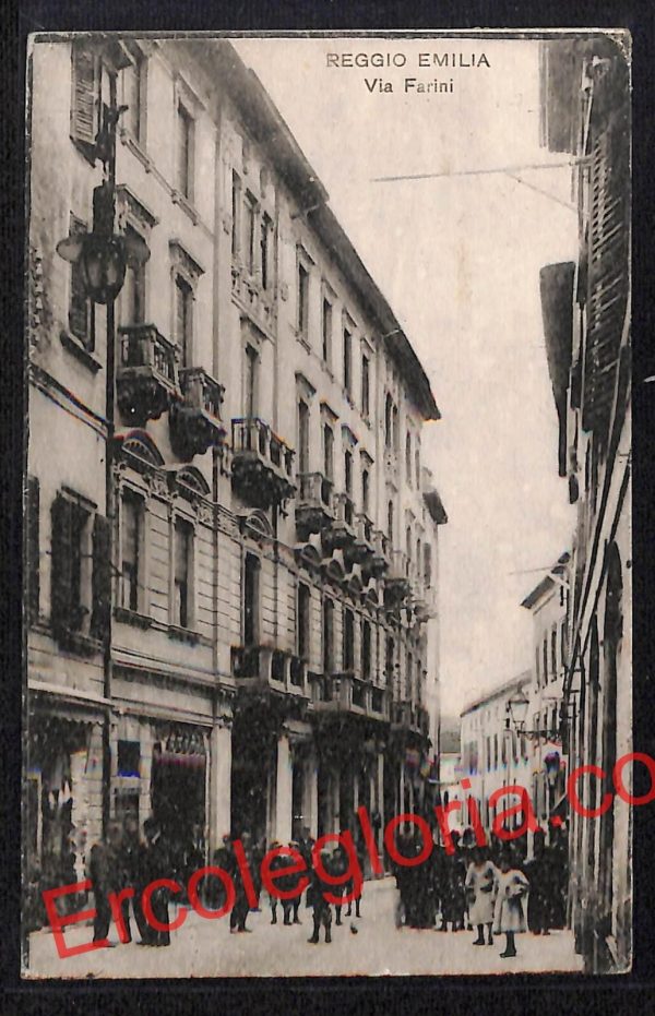 ah9737 - CARTOLINA D'EPOCA - Reggio Emilia Città - Via Farini