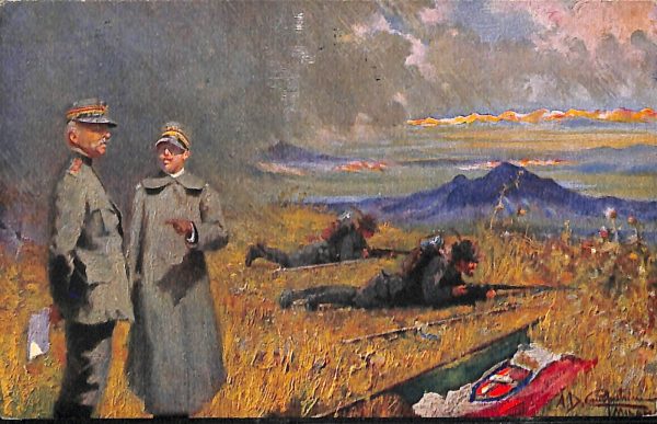 ac6797 - CARTOLINA D'EPOCA - REGGIMENTALI - Alpini  1916