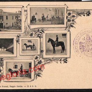 ah9740 - CARTOLINA D'EPOCA - Reggio Emilia Città - Deposito Cavalli