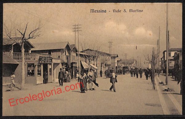 ag8616 - CARTOLINA D'EPOCA - Messina Città - Viale San Martino