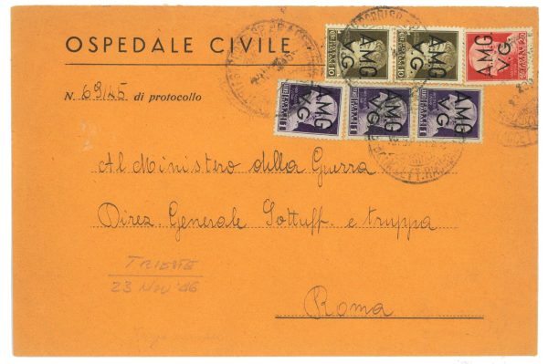 P2644 - ITALIA AMGVG , LETTERA PER ROMA, IN TARIFFA DI L, 3,40
