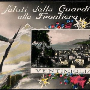 ac6821 - CARTOLINA D'EPOCA - REGGIMENTALI - Alpini   - Ventimiglia  1939