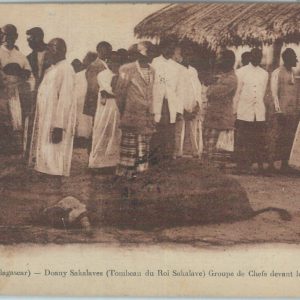 80161 -  MADAGASCAR -  Vintage Postcard - ETHNIC :  Majunga - Sacrifice  !! 1926