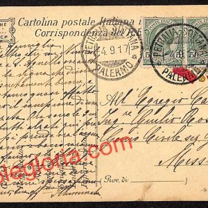 ah5076 - STORIA POSTALE - Palermo Città