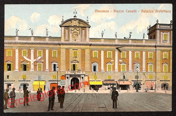ah7446 - CARTOLINA D'EPOCA - Piacenza Città - Piazza Cavalli