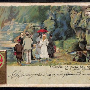 ab6046 - CARTOLINA  D'EPOCA - Como Città : FONTANA DEL PISSAROTTINO