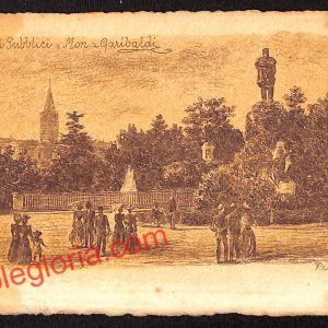 ah7453 - CARTOLINA D'EPOCA - Piacenza Città - Monumento a Garibaldi