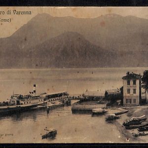 ab6047 - CARTOLINA  D'EPOCA - Como Città : IMBARCADERO DI VARENNA 1909