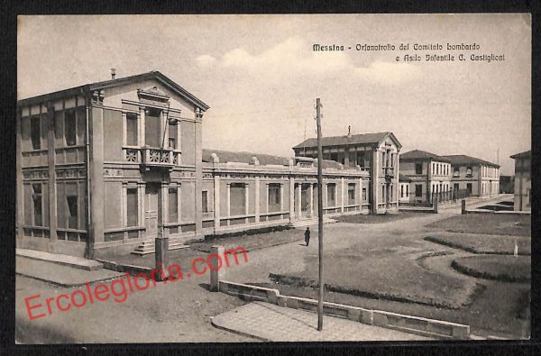 ag8618 - CARTOLINA D'EPOCA - Messina Città - Orfanotrofio del Comitato Lombardo