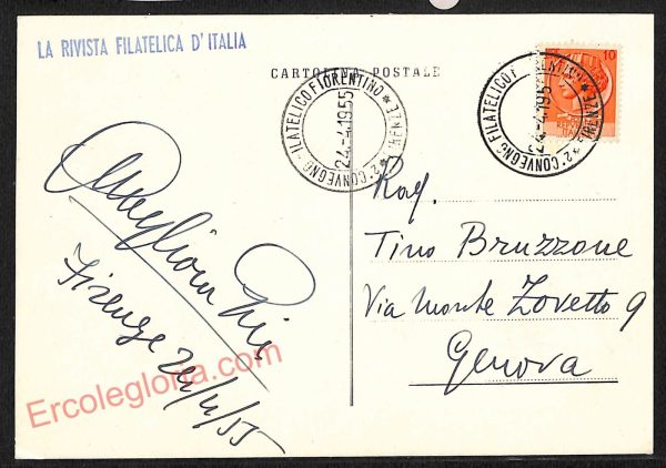 ae6488 - CARTOLINA D'EPOCA -  Firenze  Città - 2°Convegno  Filatelico Fiorentino - immagine 2