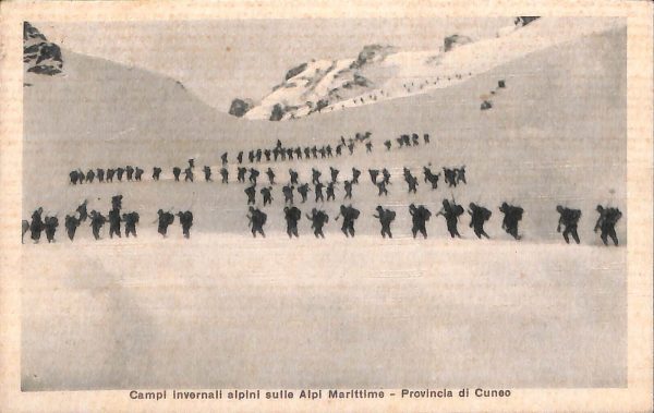 ac6834 - CARTOLINA D'EPOCA - REGGIMENTALI - Alpi  Marittime  1935