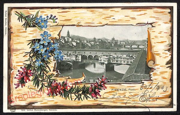 ae6491 - CARTOLINA D'EPOCA -  Firenze  Città - Panorama  1903