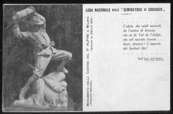ac6838 - CARTOLINA D'EPOCA - REGGIMENTALI - Alpini  1911