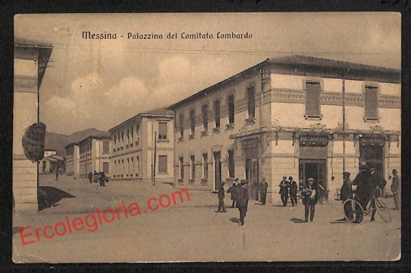 ag8619 - CARTOLINA D'EPOCA - Messina Città - Palazzina del Comitato Lombardo