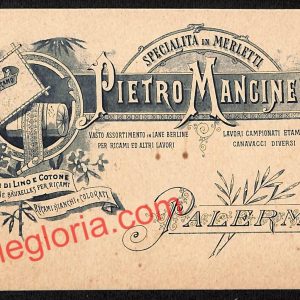 ah5088 - STORIA POSTALE - Palermo Città - Pietro Mancinelli
