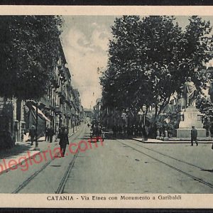 ae4716 - CARTOLINA D'EPOCA - Catania Città - Monumento a Garibaldi