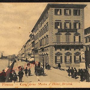 ae6551 - CARTOLINA D'EPOCA - Firenze Città - Hotel Bristol  1903