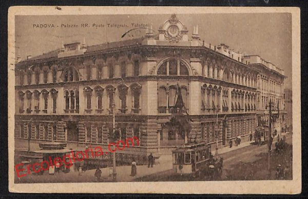 ah4194 - CARTOLINA D'EPOCA - Padova Città - Palazzo RR. Poste
