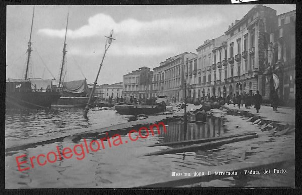 ag8404 - CARTOLINA D'EPOCA - Messina Città - Veduta del Porto