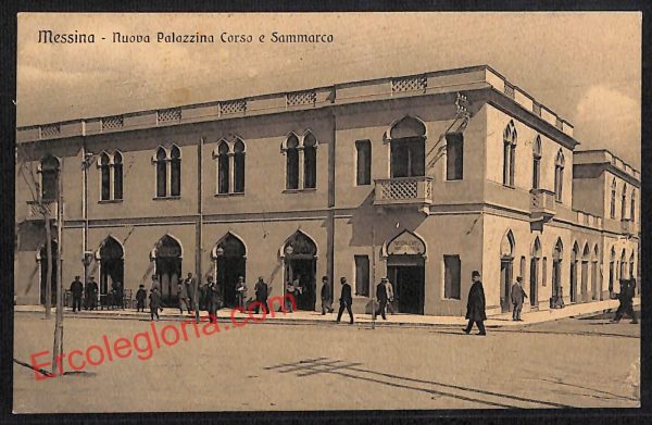 ag8620 - CARTOLINA D'EPOCA - Messina Città - Palazzina Corso e Sammarco