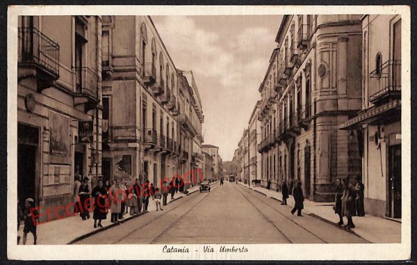 ae4723 - CARTOLINA D'EPOCA - Catania Città - Via Umberto