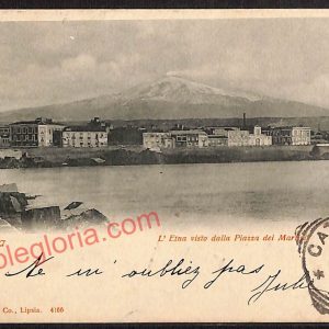ae4725 - CARTOLINA D'EPOCA - Catania Città - Panorama