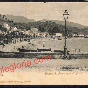 ag8405 - CARTOLINA D'EPOCA - Messina Città - Riviera San Francesco di Paola