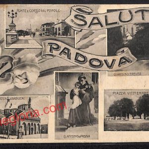 ah4195 - CARTOLINA D'EPOCA - Padova Città - Ponte e Corso del Popolo