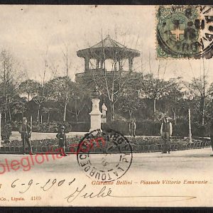 ae4732 - CARTOLINA D'EPOCA - Catania Città - Giardino Bellini