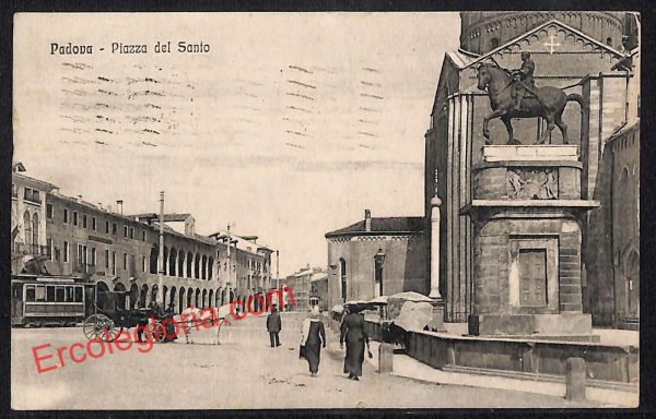 ah4196 - CARTOLINA D'EPOCA - Padova Città - Piazza del Santo