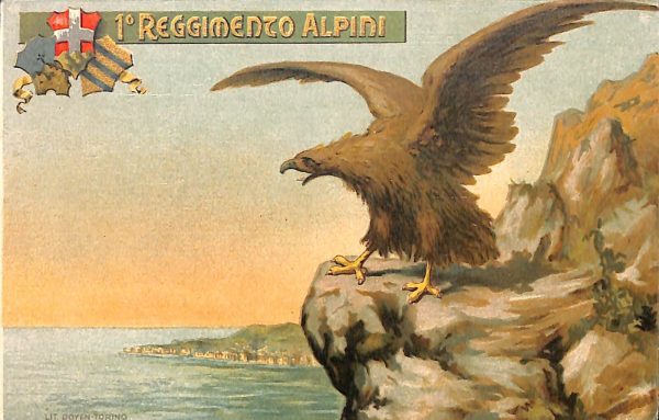 ac6898 - CARTOLINA D'EPOCA - REGGIMENTALI  - Alpini