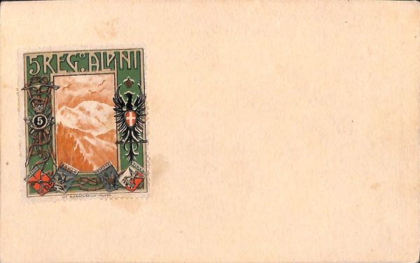 ac6899 - CARTOLINA D'EPOCA - REGGIMENTALI  - Alpini