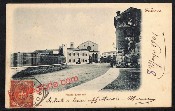 ah4197 - CARTOLINA D'EPOCA - Padova Città - Piazza Eremitani