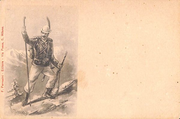 ac6912 - CARTOLINA D'EPOCA - REGGIMENTALI  - Alpini