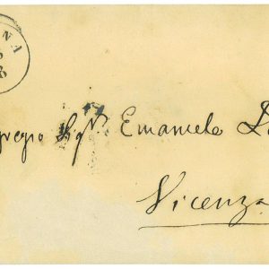 P4109 - ITALY/AUSTRIA, LOMBARDO VENETO, STATIONERY ENVELOPPE SOLDI 5