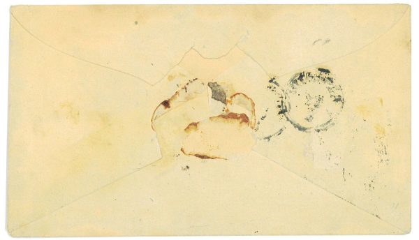 P4109 - ITALY/AUSTRIA, LOMBARDO VENETO, STATIONERY ENVELOPPE SOLDI 5 - immagine 2