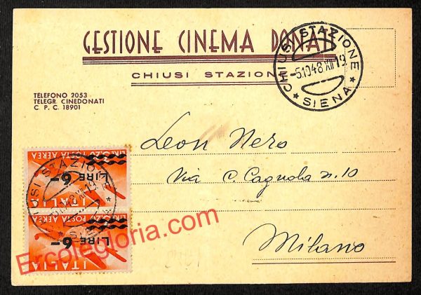 ai5582 -  STORIA POSTALE - Siena Provincia - Chiusi